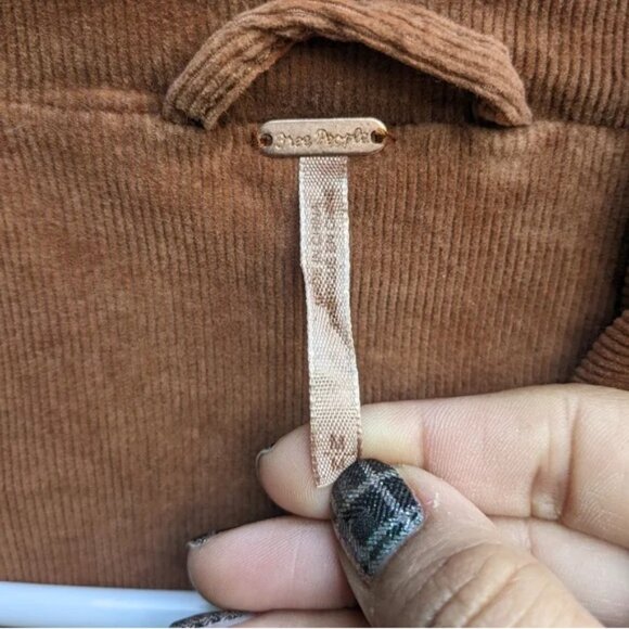 Free People Byron Brown Fall Corduroy Double Button Womens Medium Jacket - Picture 5 of 6